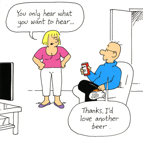 Birthday CardEmotional RescueComedy Card CompanyHear what you want to hear