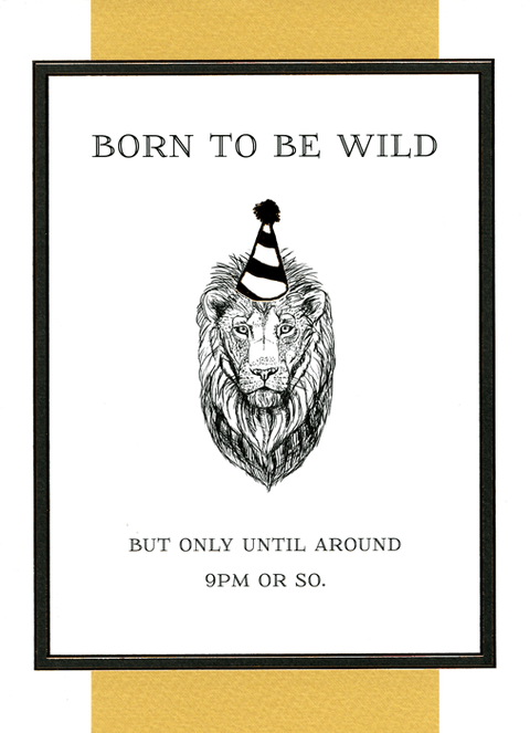 Birthday CardGreat British Card CompanyComedy Card CompanyBorn to be Wild until 9pm