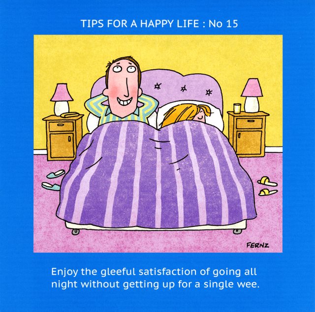 Funny birthday card - Going all night without a Wee – Comedy Card Company