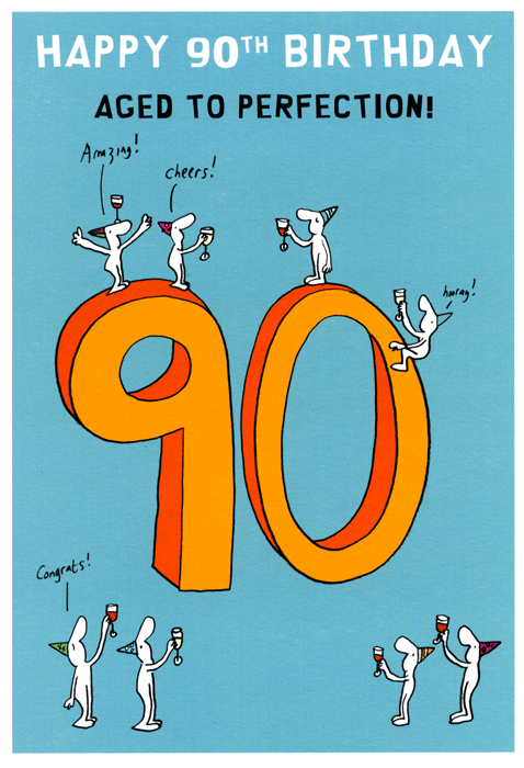 Birthday CardHarold's PlanetComedy Card Company90th - Aged to Perfection