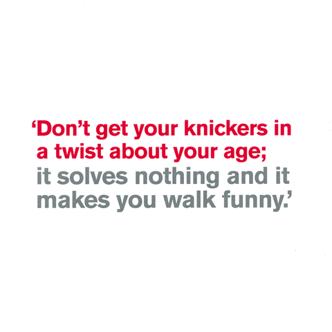 Birthday CardIconComedy Card CompanyDon't get your knickers in a twist about your age