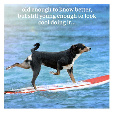 Birthday CardIconComedy Card CompanyOld enough to know better