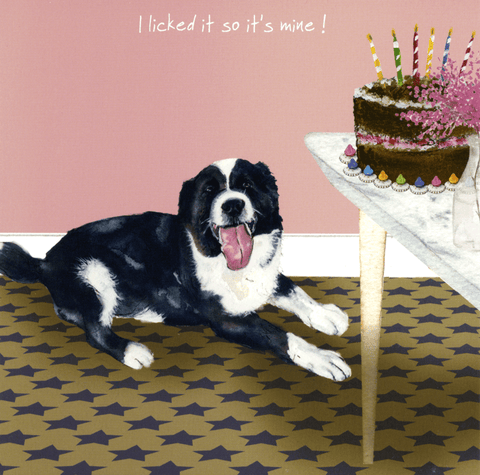 Birthday CardLittle Dog LaughedComedy Card CompanyBirthday cake is mine!