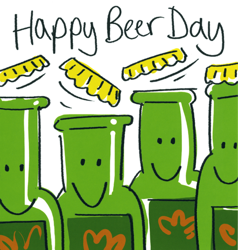 Birthday CardLucilla LavenderComedy Card CompanyHappy Beer Day