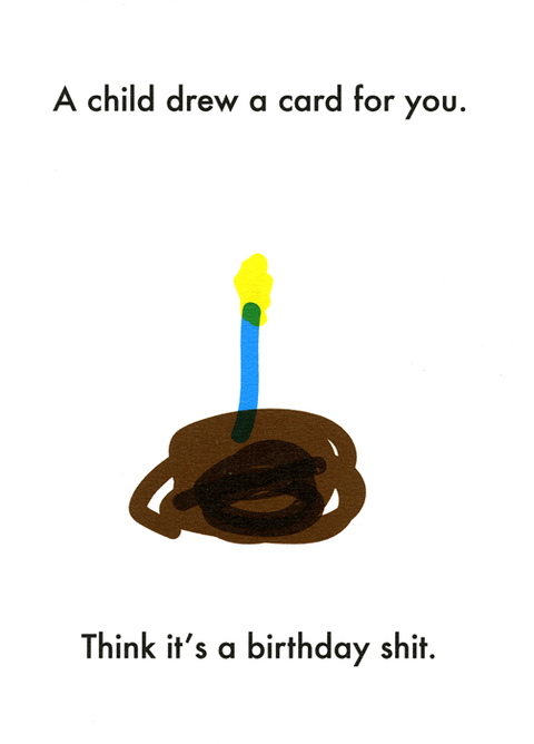 Birthday CardObjectablesComedy Card CompanyChild drew birthday card for you