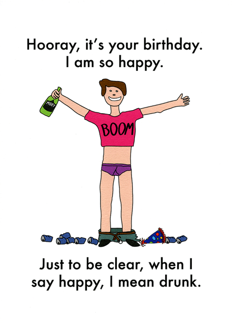 Birthday CardObjectablesComedy Card CompanyYour Birthday - I am so happy