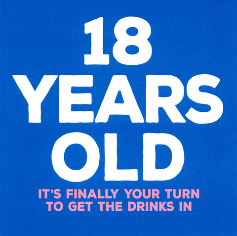 Birthday CardPaper PlaneComedy Card Company18th - your turn to get the drinks in