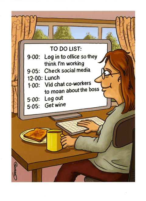 Birthday CardPaperlinkComedy Card CompanyTo Do list - Working at Home