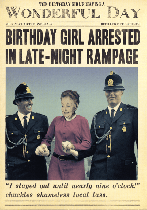 Birthday CardPigmentComedy Card CompanyLate-night Rampage