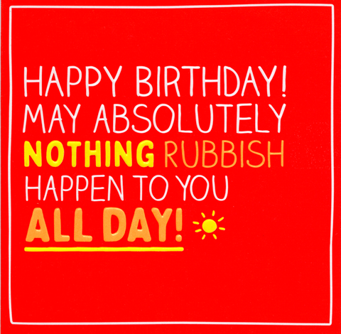 Birthday CardPigmentComedy Card CompanyNothing rubbish