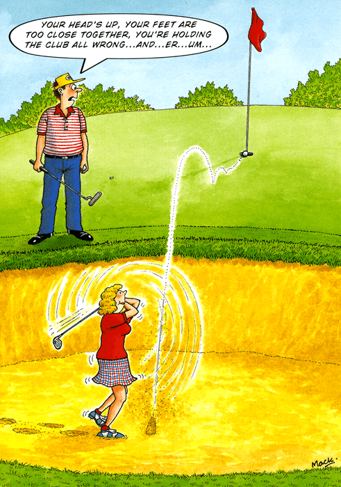 Golf Card Rude Humorous Golf Card - You're holding your club all wrong – Comedy Card ...