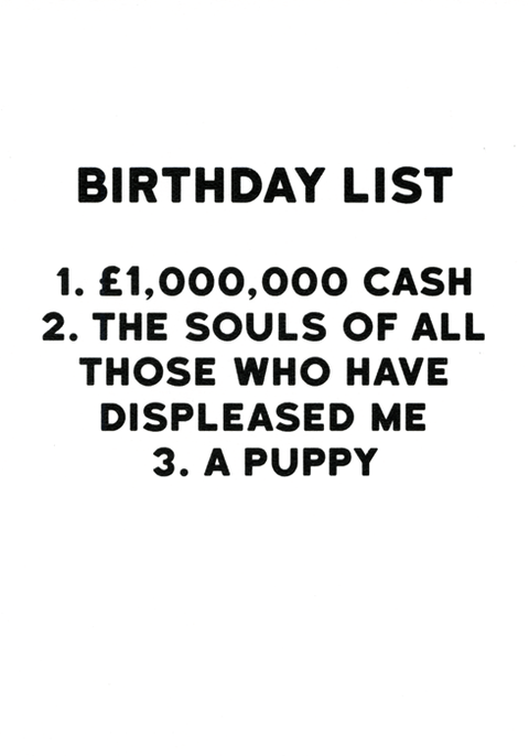 Birthday CardRedbackComedy Card CompanyBirthday List