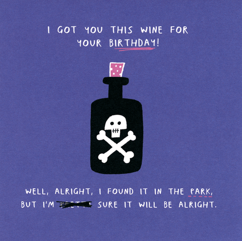 Birthday CardU StudioComedy Card CompanyGot you this wine for your birthday