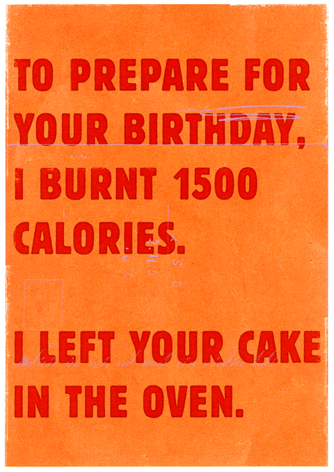 Birthday CardU StudioComedy Card CompanyPrepare for birthday - burnt calories