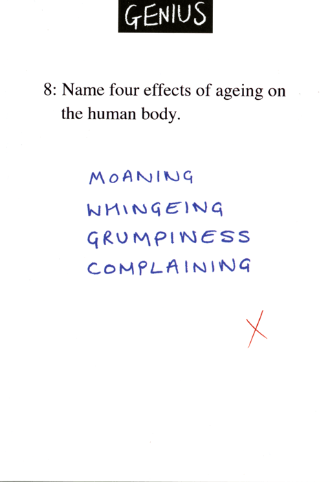 Birthday CardWoodmansterneComedy Card CompanyFour effects of ageing