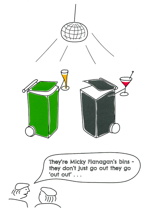 Funny CardsComedy Card CompanyComedy Card CompanyMicky Flanagan's Bins