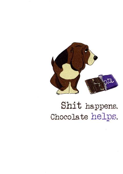 Funny CardsDandelion StationeryComedy Card CompanyChocolate helps