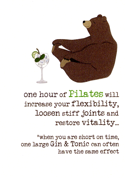 Funny CardsDandelion StationeryComedy Card CompanyOne hour of Pilates