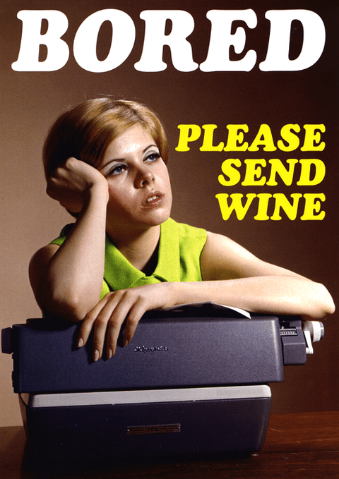 Funny CardsDean MorrisComedy Card CompanyBored - send Wine