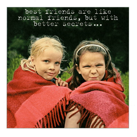 Funny CardsIconComedy Card CompanyBest friends - better secrets