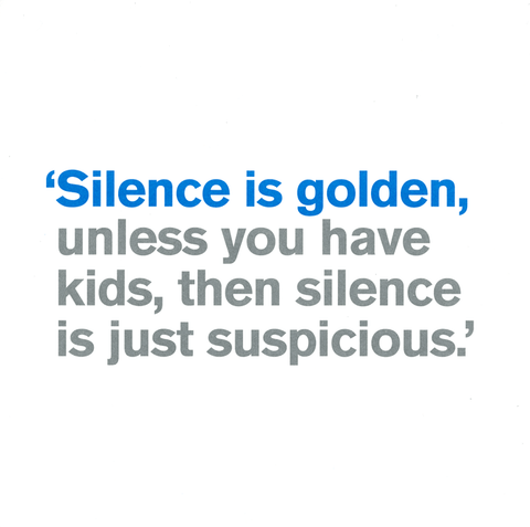 Funny CardsIconComedy Card CompanySilence is golden