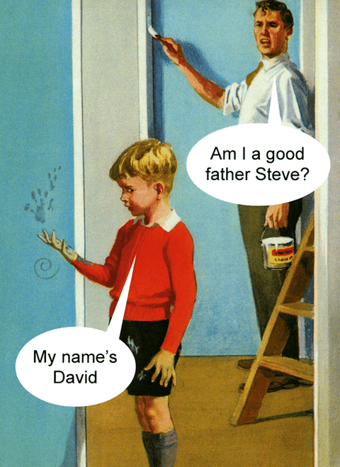 Funny CardsKiss me KwikComedy Card CompanyAm I a good father Steve?
