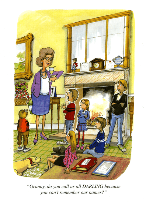 Funny CardsOliver PrestonComedy Card CompanyCall us all darling