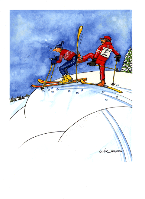 Funny CardsOliver PrestonComedy Card CompanyEcole du Ski