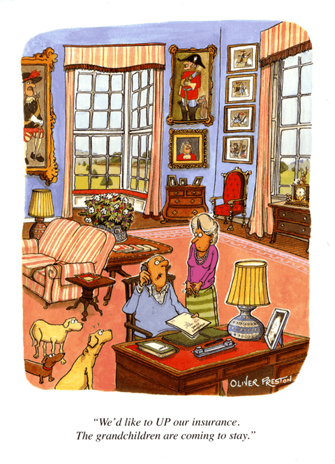 Funny CardsOliver PrestonComedy Card CompanyGrandchildren coming to stay