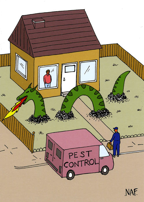 Funny greeting card - NAF - Pest Control β Comedy Card Company