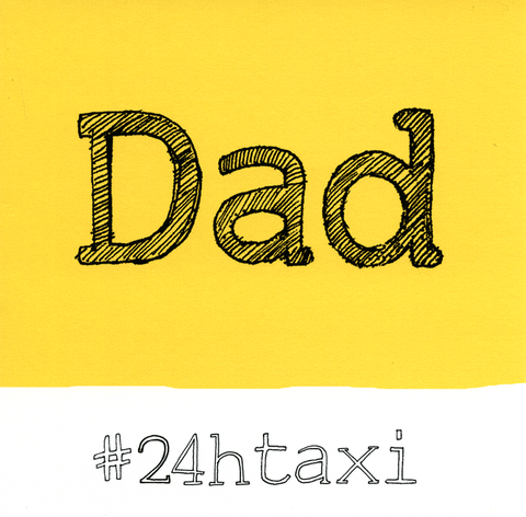 Funny CardsPoet and PainterComedy Card CompanyDad - 24 hour taxi