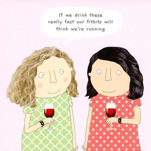 Funny CardsRosie Made a ThingComedy Card CompanyFitbits will think running