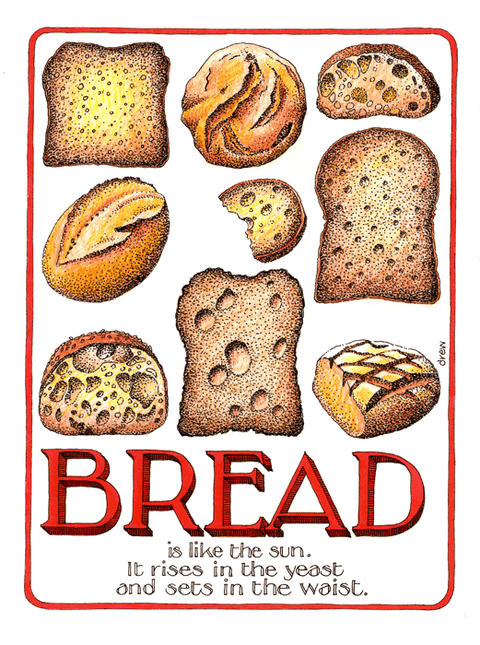 Funny CardsSimon DrewComedy Card CompanyBread rises in the yeast