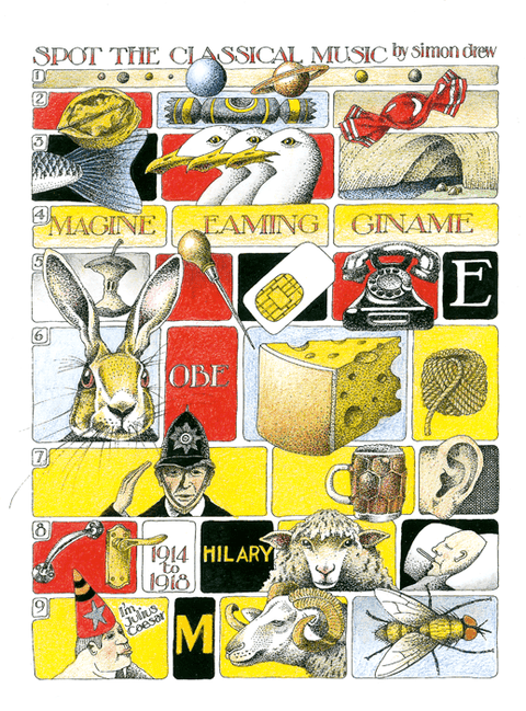 Funny CardsSimon DrewComedy Card CompanySpot the Classical Music