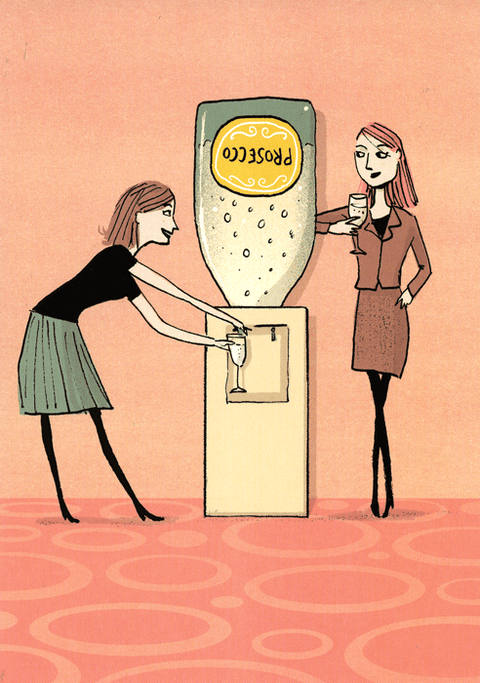 Prosecco store water cooler