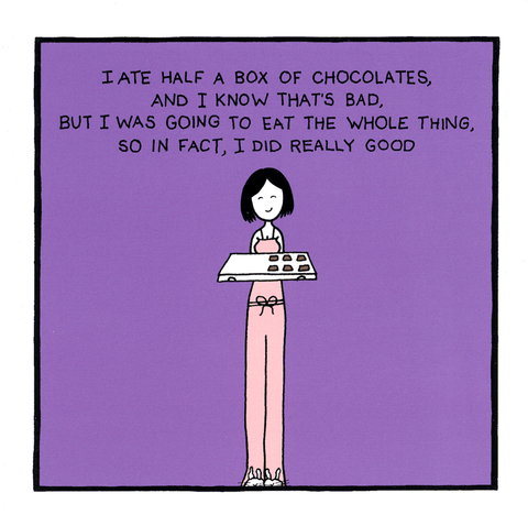 Funny CardsWoodmansterneComedy Card CompanyHalf a box of chocolates