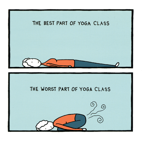 Funny card by Everyday People - Yoga Class – Comedy Card Company