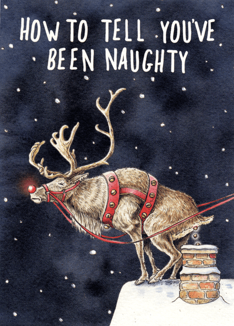 Funny Christmas cardsBewilderbeestComedy Card CompanyTell you've been naughty