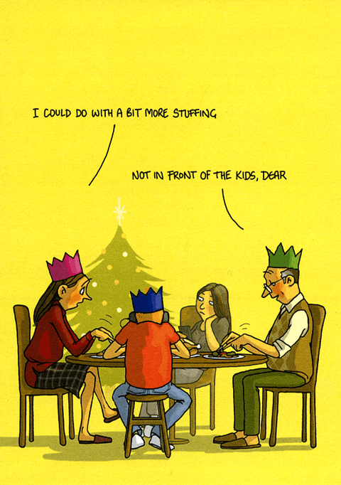 Funny Christmas cardsBrainbox CandyComedy Card CompanyBit more stuffing