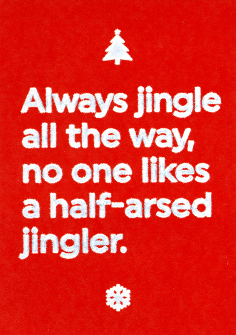 Funny Christmas cardsBrainbox CandyComedy Card CompanyHalf-arsed jingler