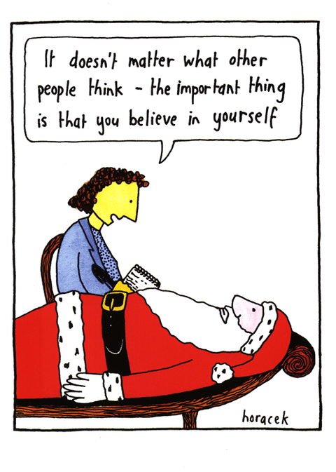 Funny Christmas cardsCath TateComedy Card CompanySanta - believe in yourself