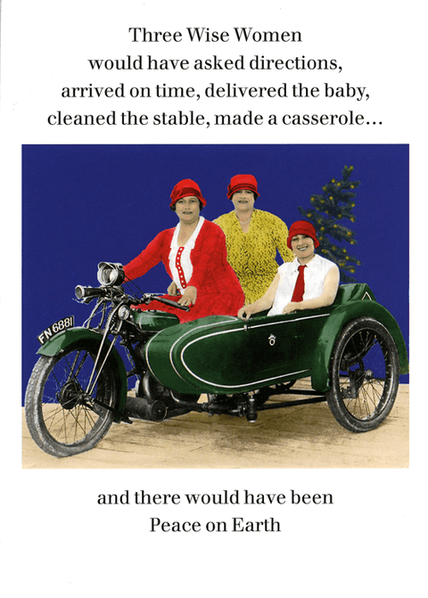 Funny Christmas cardsCath TateComedy Card CompanyThree Wise Women