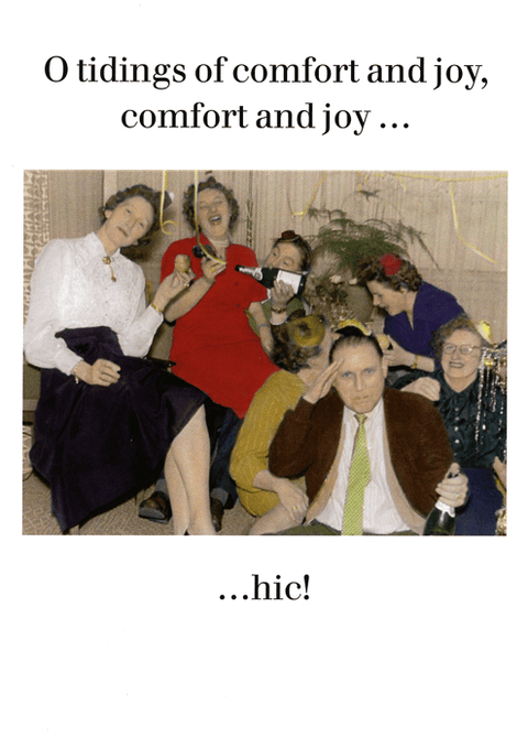 Funny Christmas cardsCath TateComedy Card CompanyTidings of comfort and joy