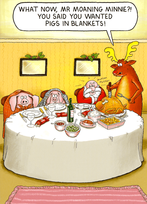 Funny Christmas cardsCharteris Christmas CardsComedy Card CompanyPigs in Blankets