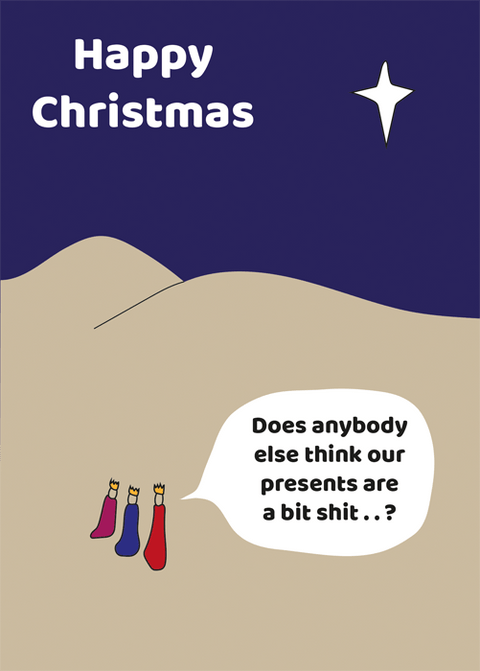 Funny Christmas cardsComedy Card CompanyComedy Card CompanyPresents are a bit shit
