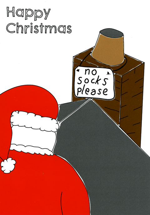 Funny Christmas cardsComedy Card CompanyComedy Card CompanySanta - No socks please
