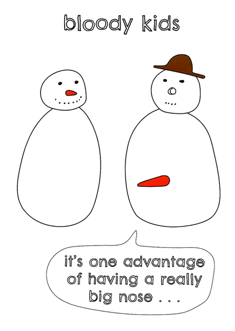 Funny Christmas cardsComedy Card CompanyComedy Card CompanySnowman - Bloody kids