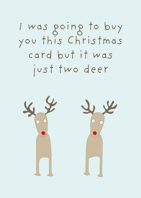 Funny Christmas cardsComedy Card CompanyComedy Card CompanyTwo deer