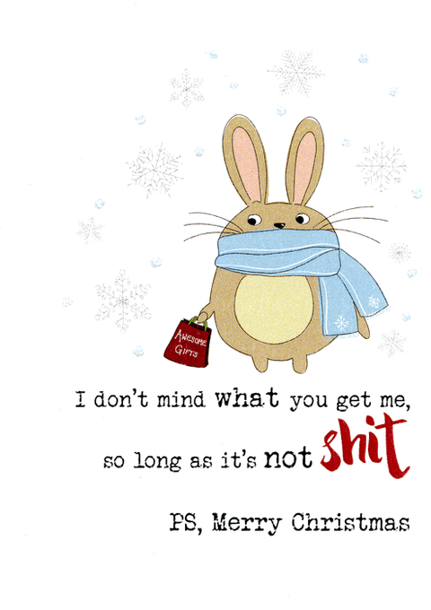 Funny Christmas cardsDandelion StationeryComedy Card CompanyDon't mind what get me