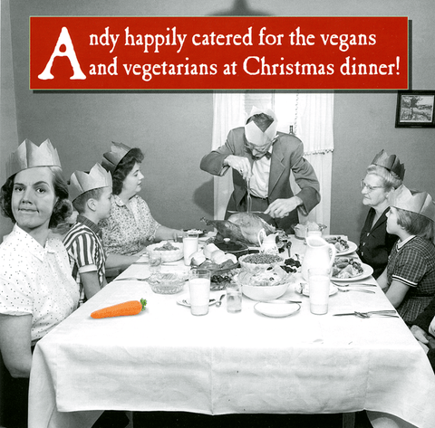 Funny Christmas cardsEmotional RescueComedy Card CompanyCatered for the Vegans